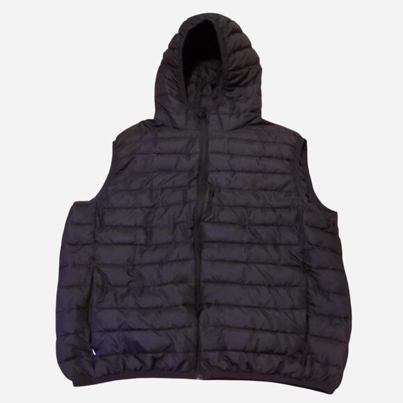 Not FOR SALE H&M Women's Black Zip Hooded Vest XXL - Picture 1 of 5